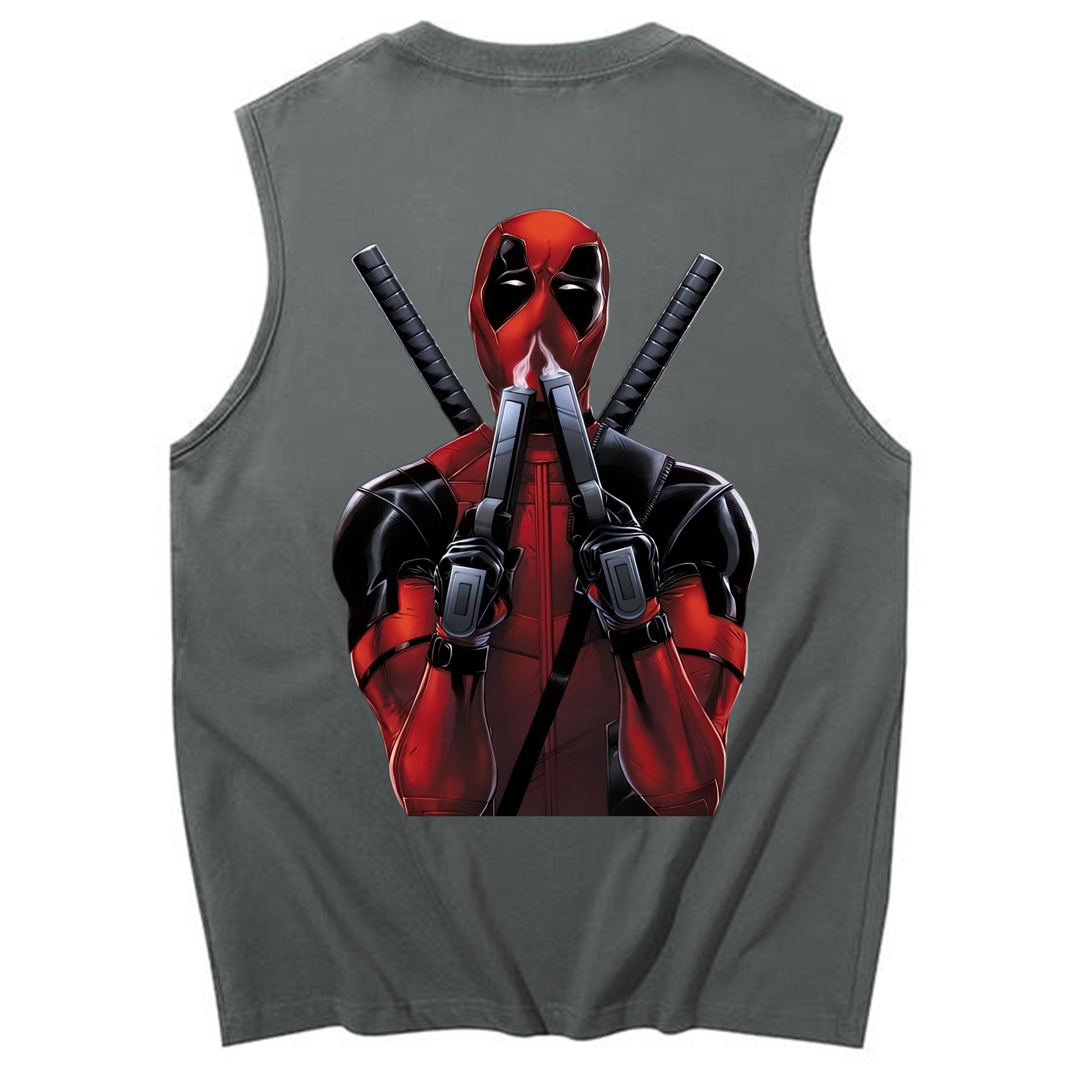 （画像用） Deadpool デッドプール コットン100％タンクトップ（背面プリント）